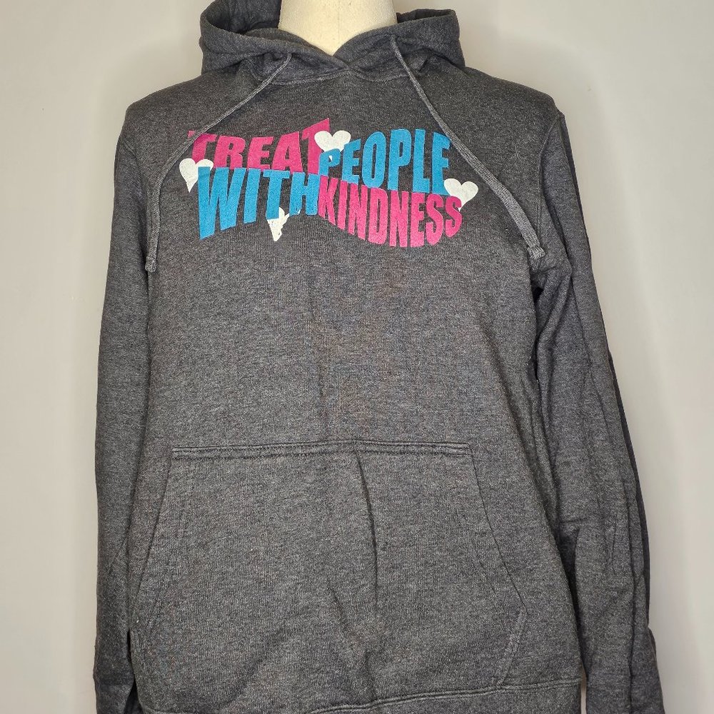 Harry Styles "Treat people with kindness" cotton-poly hooded sweatshirt
